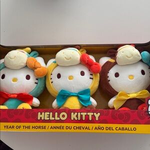 Hello Kitty 8” Year of the Horse Plush - Trio Pack - NEW LIMITED EDITION 2026